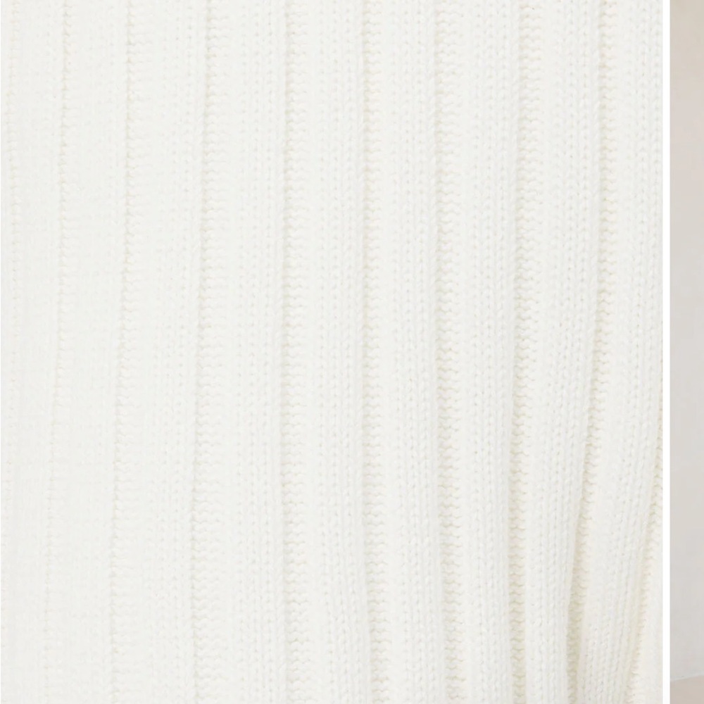 Sabo Skirt White Ribbed Sheath Maxi Dress - Picture 4 of 5